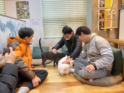 24-02-23 옥곡동체험홈 (고양이카페 방문)
